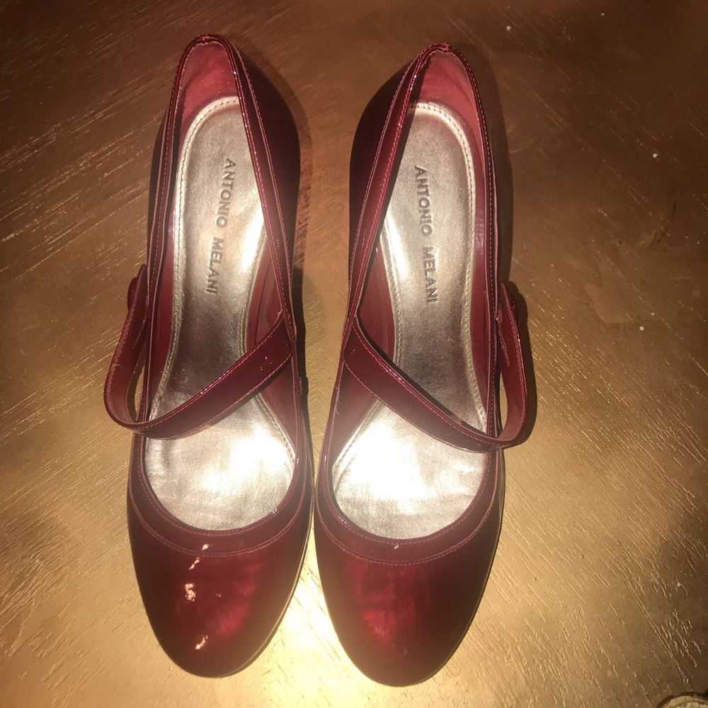 Antonio Melani Red Mary Jane Heels